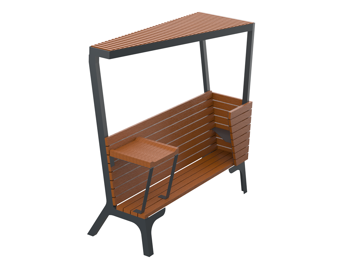 Ławka dla matki z dzieckiem z przewijakiem - Archipark awka dla matki z dzieckiem