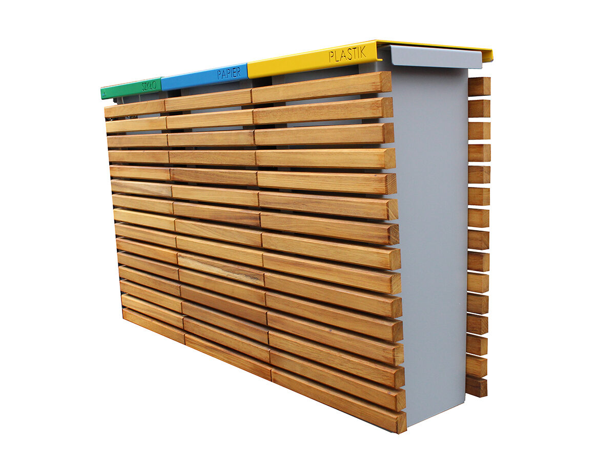 Kosz MAR13 trzykomorowy 2