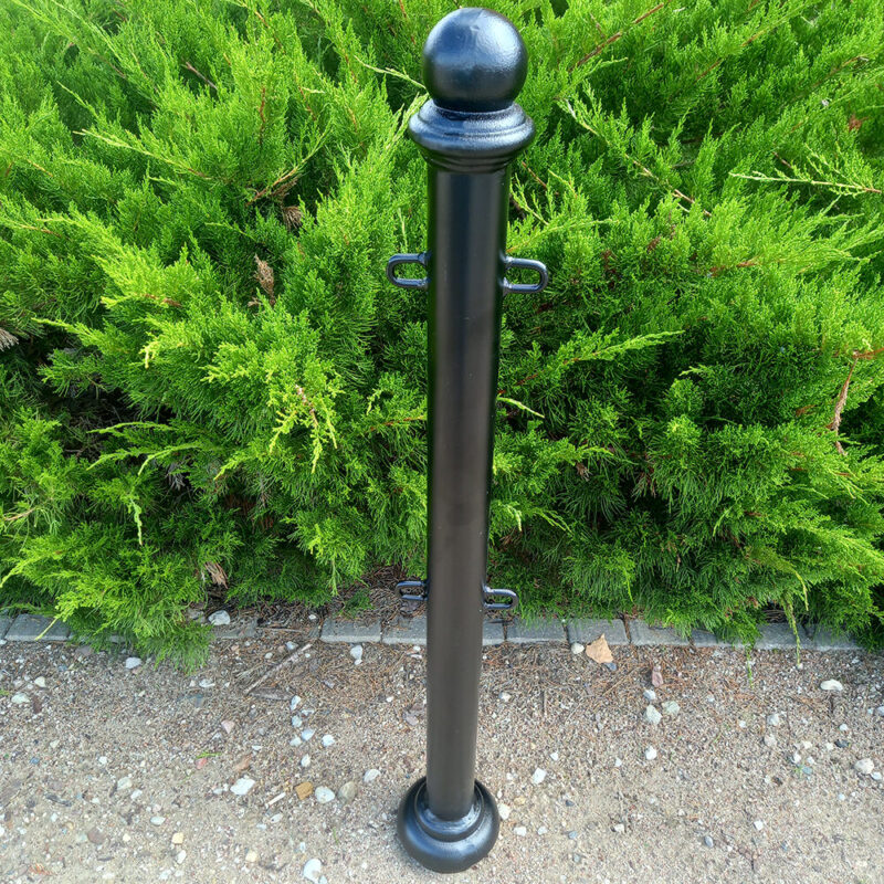 Słupek stalowo-żeliwny GIC1 - Archipark Słupek GIC1 na łańcuch 2