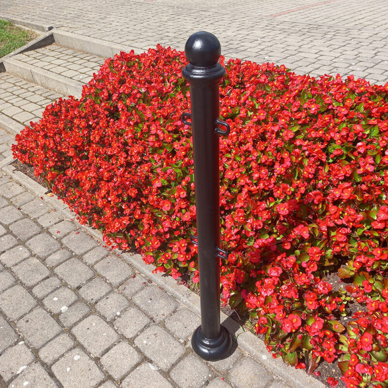 Słupek stalowo-żeliwny GIC1 - Archipark Słupki stalowe