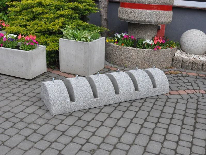 Stojak rowerowy betonowy Model 3 - Archipark Stojak rowerowy z betonu