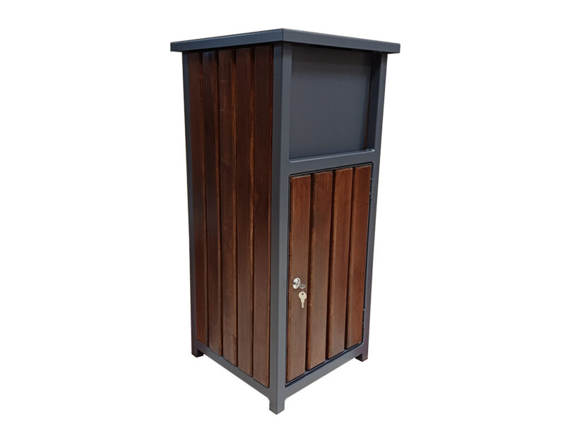 Kosz uliczny z klapką CIECHAN - Archipark